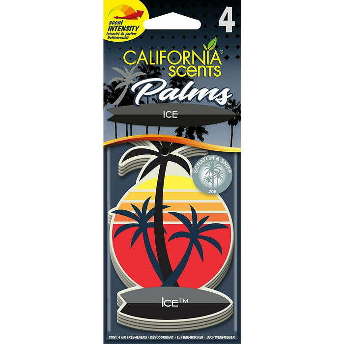 California Scents Palms Air Freshener Pack of 4 - View 4 | Auto Rae-Chem