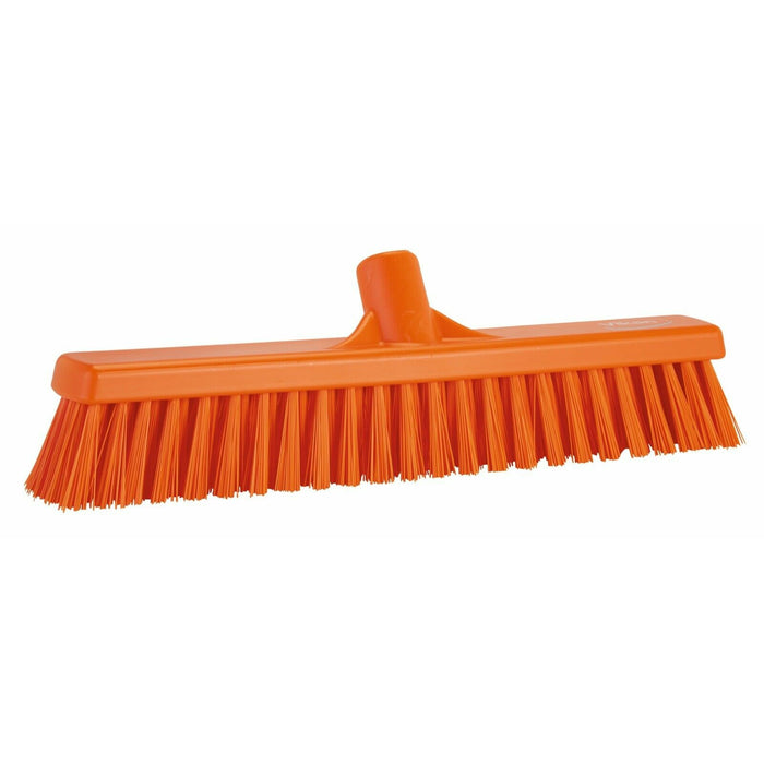 Vikan 31747 Broom Sweeping Brush 410mm Hard/Soft Bristles ORANGE