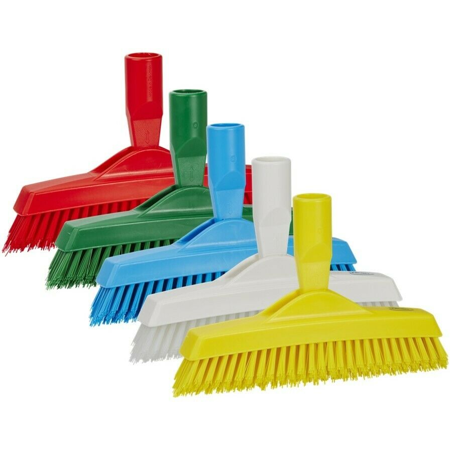 Vikan 7040 Crevice Scrub 225mm Extra Stiff Pivoting Scrubbing Brush | Auto Rae-Chem