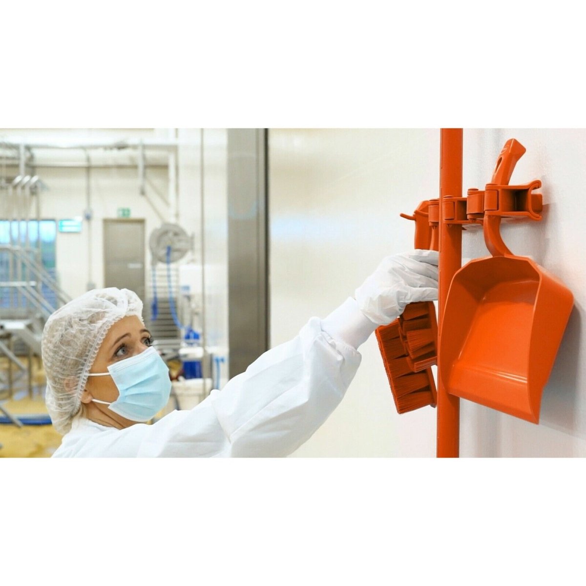 Vikan Hygienic Hi-Flex Wall Bracket System in 12 colours - Auto Rae-Chem