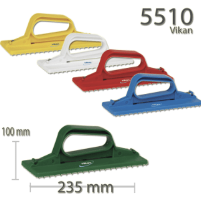 Vikan Scrubbing Hand Pad Holder 235mm 5510 Floors Walls Surfaces | Auto Rae-Chem