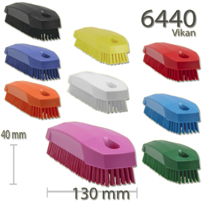 Vikan 6440 Stiff Nail Scrubbing Brush Clean Bathroom Kitchen Upholstery Fabric