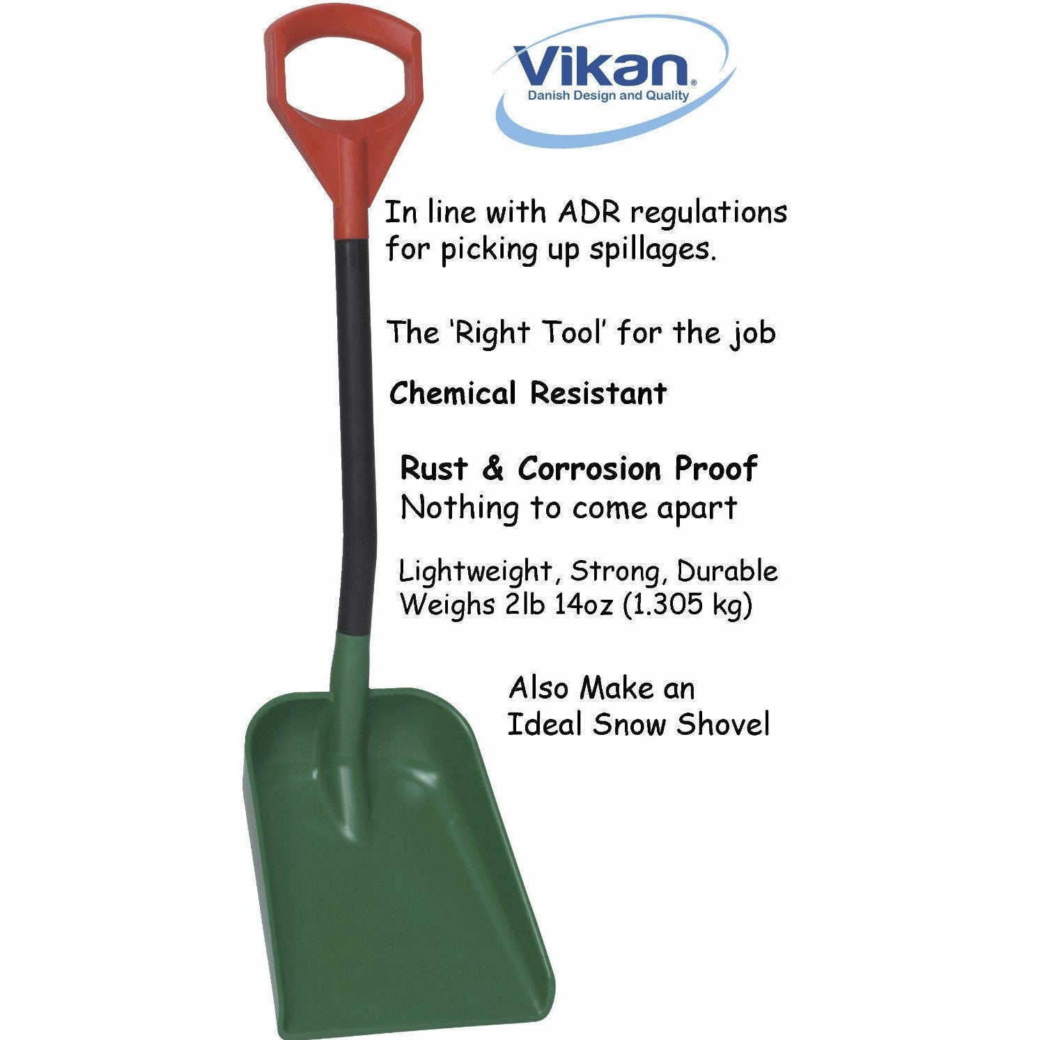 Vikan 561552 Shovel 340x270x75mm Blade 951mm Length | Auto Rae-Chem