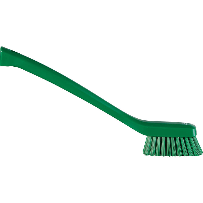 Vikan Narrow Long Handle Brush, Polypropylene Block, Green, One Size