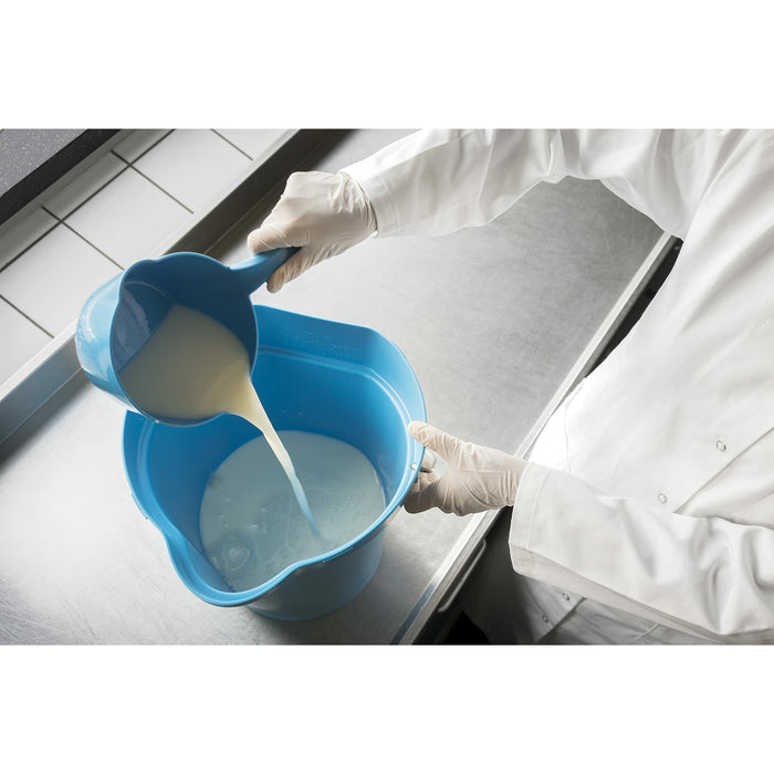 Vikan 56882 Durable Polypropylene Hygiene Bucket/Pail, Stainless Steel Handle, 6 Litres, Green