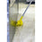 Vikan 70476 High-Low Brush, 10-1/4" Polyester Bristle, Yellow