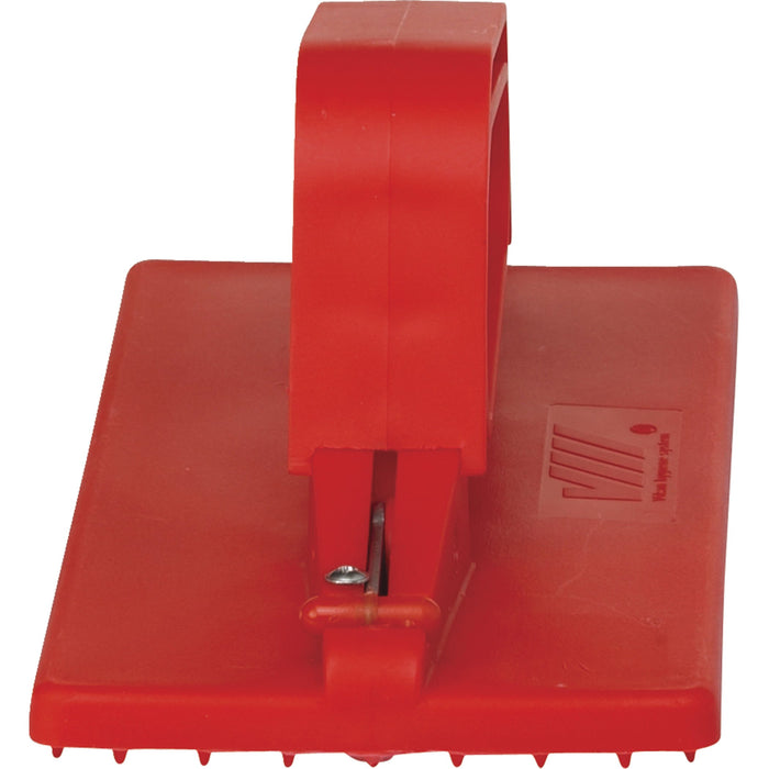 Vikan 55104 Hand Model Pad Holder, Red, 235mm Length, 100mm Width, 80mm Height