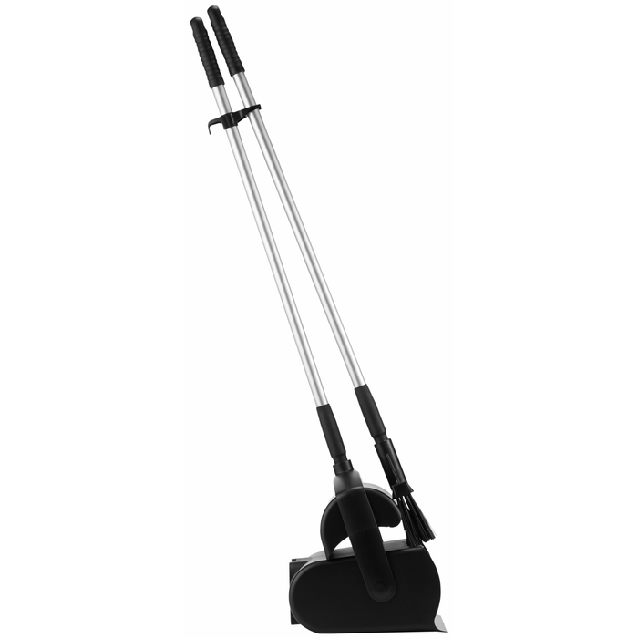 Dustpan set, closable with broom, 370 mm