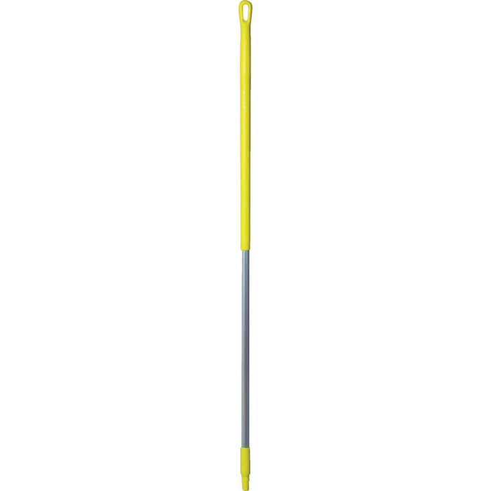 Vikan 29376 Aluminium Handle, Yellow, 31mm Diameter, 1510mm Length