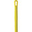 Vikan 29376 Aluminium Handle, Yellow, 31mm Diameter, 1510mm Length