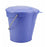 Vikan 56888 Durable Polypropylene Hygiene Bucket/Pail, Stainless Steel Handle, 6 Litres, Purple
