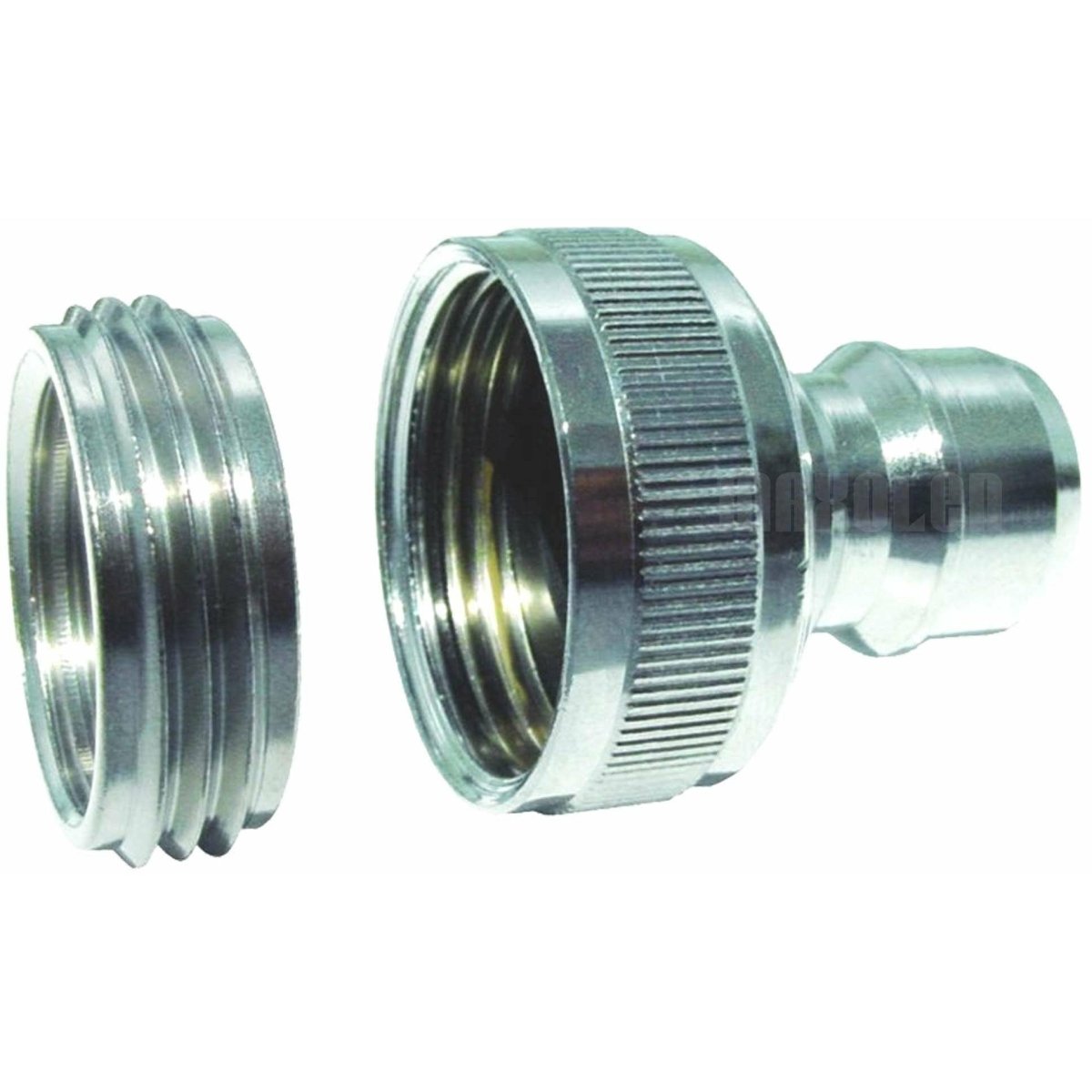 Brass Plated 1/2 Inch Tap Connector with Inner Ring Nipple - Auto Rae-Chem
