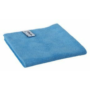 Vikan 691133 Professional Microfibre Cloth, Blue, 320mm Length, 320mm Width, 3mm Height, Pack of 5