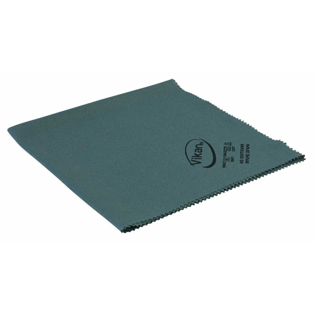 Vikan Glass Cleaning Cloth, Microfibre, 691540, Grey, 400 mm Length, 400 mm Width, 1 mm Height, Pack of 5 - Auto Rae-Chem