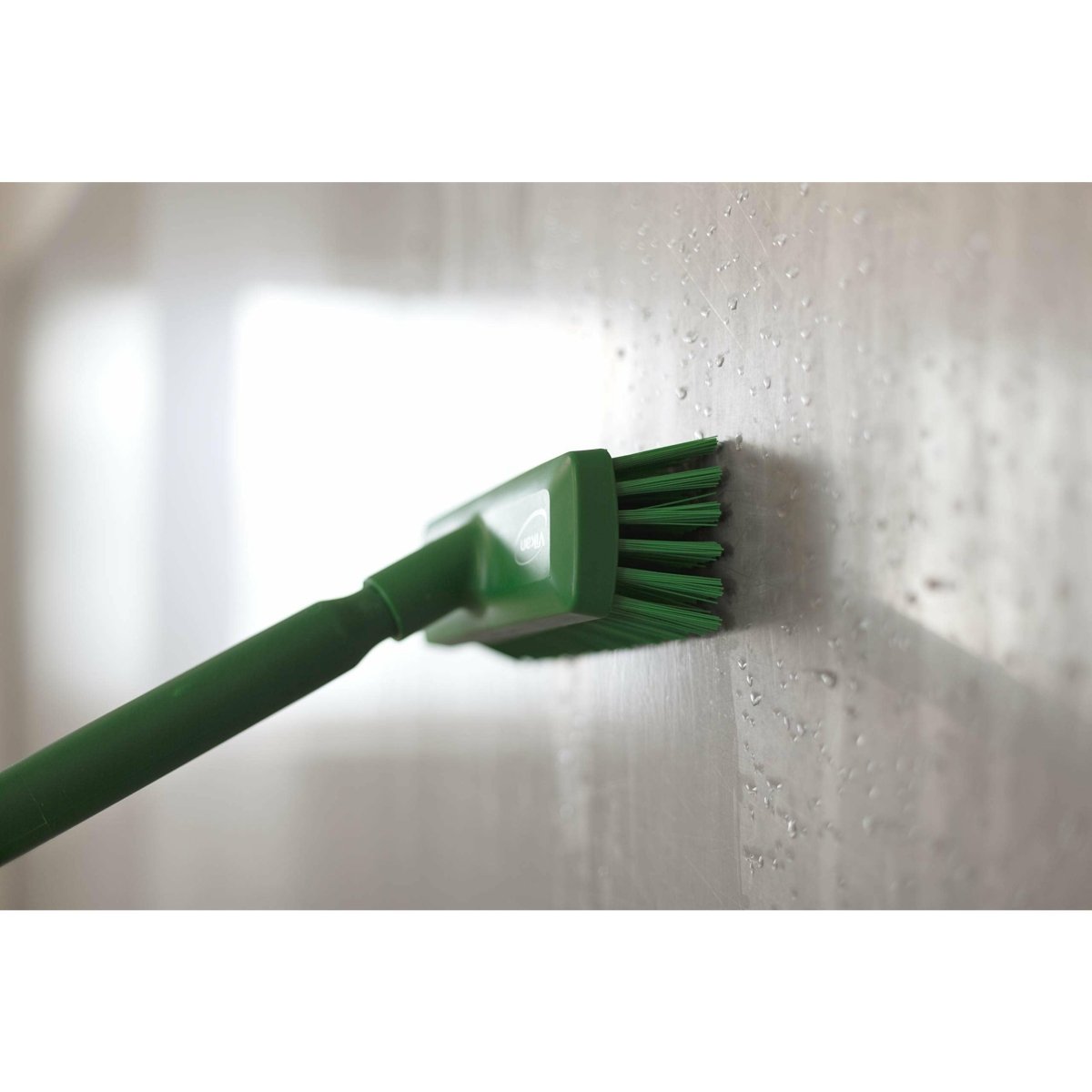 Vikan 70424 Compact Wall/Deck Scrub - Hard - Red - Auto Rae-Chem