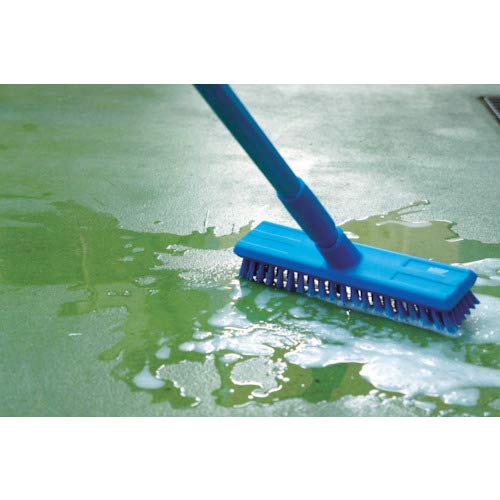 Vikan 70416 Stiff Bristle Deck Scrub 10.75 inch Polyester Yellow - View 6 | Auto Rae-Chem