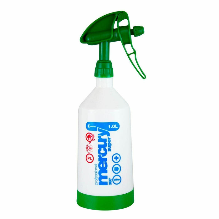 Kwazar Mercury Super Pro+ Spray Bottle with 360° System and Double-Action