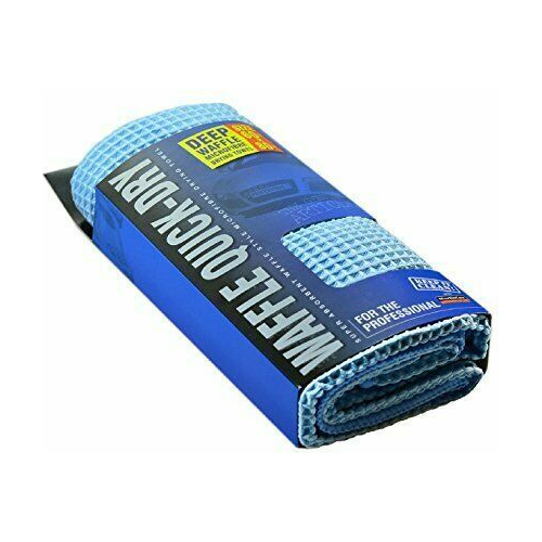 Blue Deep Waffle Car Drying Cloth / Towel - 60x80cm
