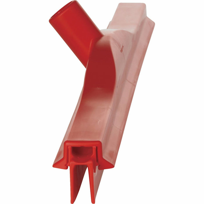 Vikan 77144 Rubber Polypropylene Frame Double Blade Squeegee, 24", Red
