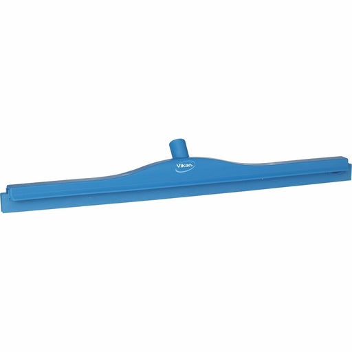 Vikan 77153 Squeegee, Ultra Hygiene, Dbl Blade, 28" PP/RB BL,Blue,L