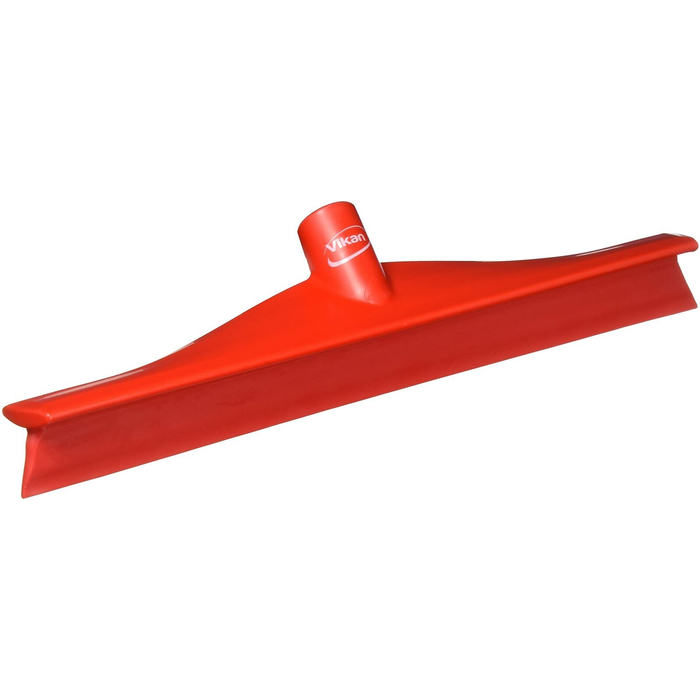 Vikan 71404 Rubber Polypropylene Frame Single Blade Squeegee, 16", Red