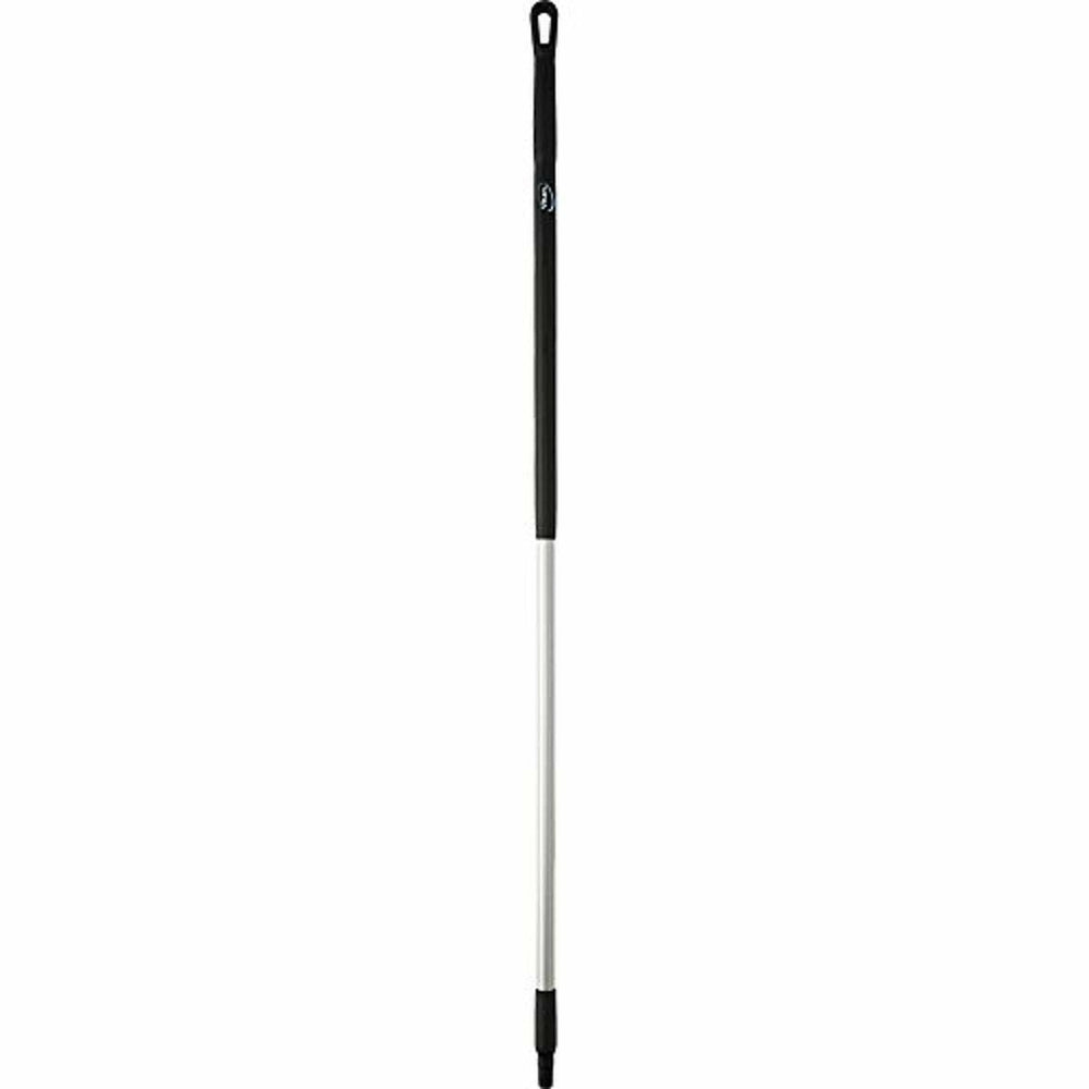 Vikan 29379 59" Aluminum Handle with Threaded Tip, 1-7/32" Diameter, Black