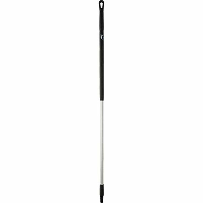 Vikan 29379 59" Aluminum Handle with Threaded Tip, 1-7/32" Diameter, Black