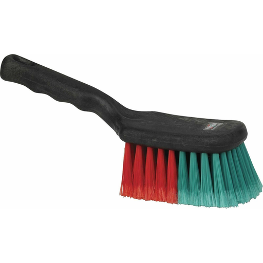 Vikan 522752 Vehicle Brush with Short Handle, Soft/Split, Black, 275mm Length,