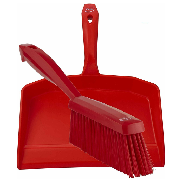 Vikan 5660_4587 Dustpan and Brush Set Sweeping Shovel Soft Bristle Hygienic