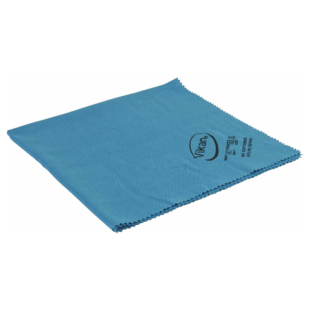 Vikan 69154n Microfibre Lustre Cloth 5 Pack (Blue)