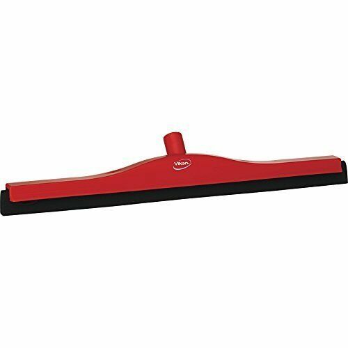 Vikan 77544 Fixed Head Squeegee, Foam Rubber, Polypropylene Frame, 24", Red by