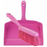 Vikan 5660_4587 Dustpan and Brush Set Sweeping Shovel Soft Bristle Hygienic Pink