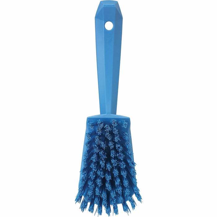 Vikan 41923 Stiff Washing / Scrubbing Hand Brush, Short Handle, 270mm (Blue)