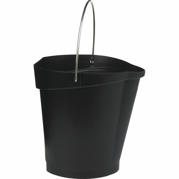 Vikan 56869 Durable Polypropylene Hygiene Bucket/Pail, Stainless Steel Handle,