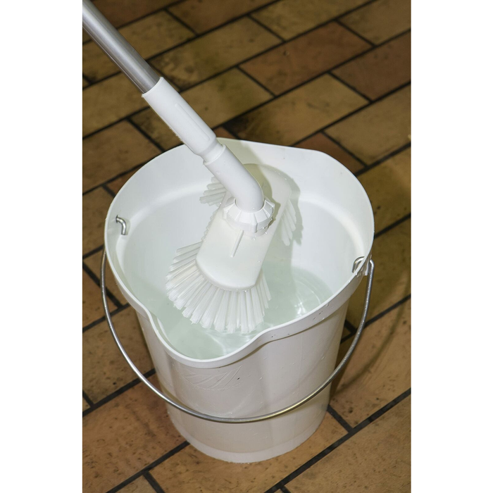 Vikan 56869 Durable Polypropylene Hygiene Bucket/Pail, Stainless Steel Handle,