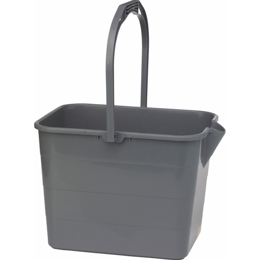 Vikan Mop Bucket,15 Litre, Grey With Wringer