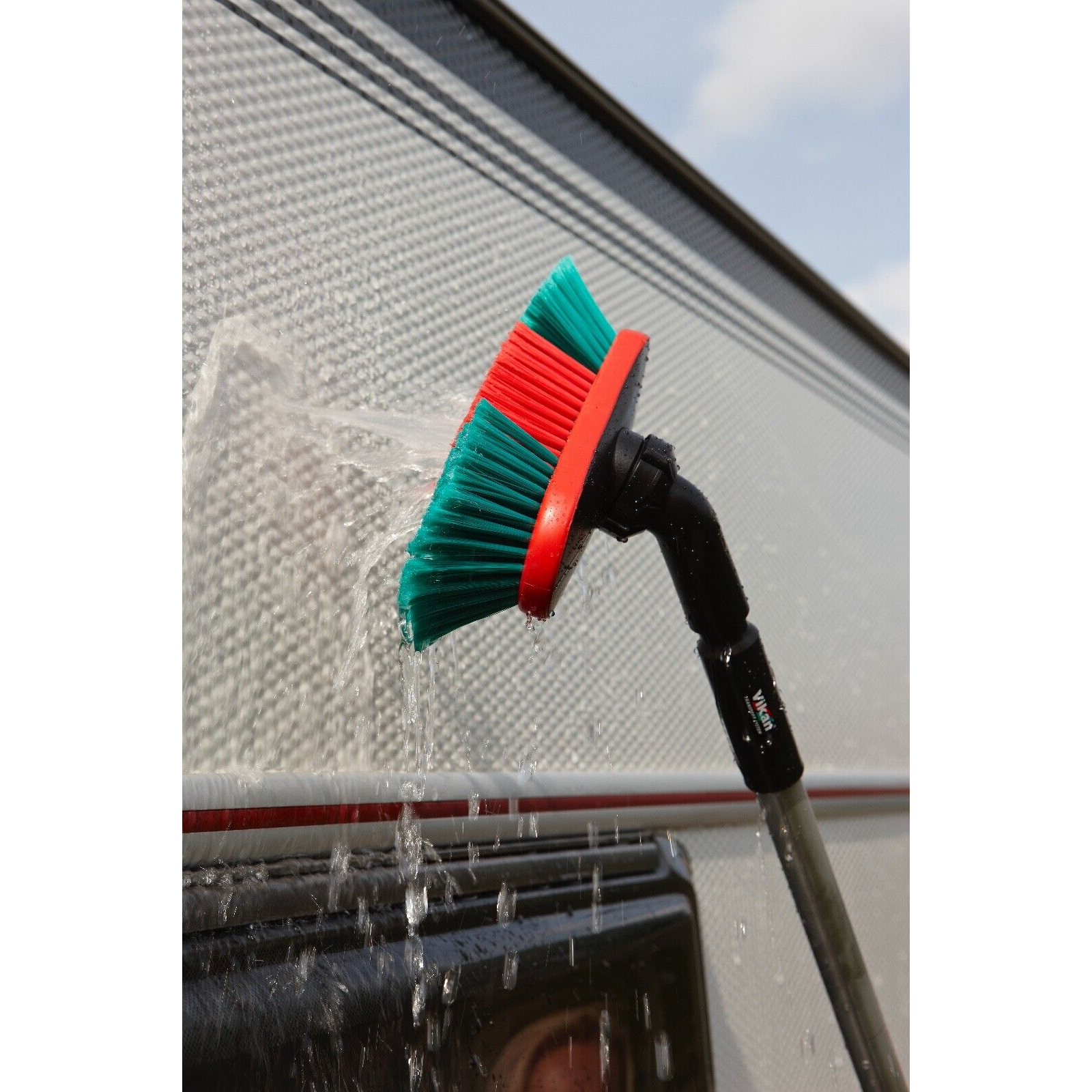 Vikan 526852 Water-Fed Soft Wash Brush Adjustable Head 250mm - View 3 | Auto Rae-Chem