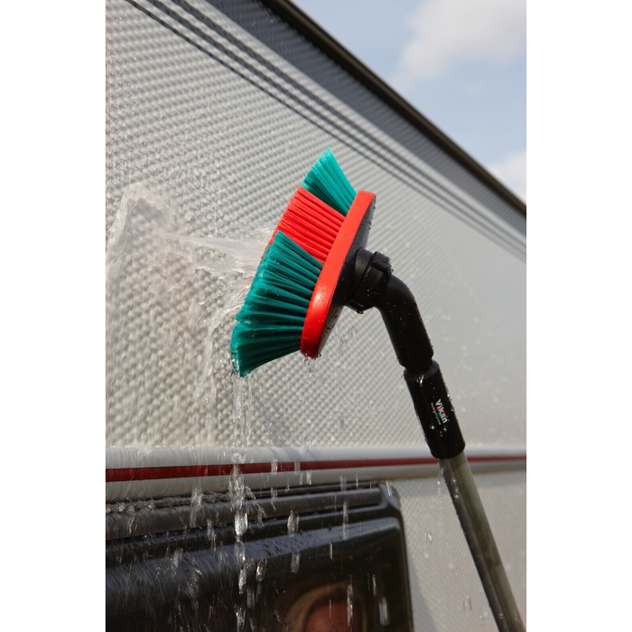 Vikan 526852 Water-Fed Soft Wash Brush with Adjustable Head Medium Size 250mm