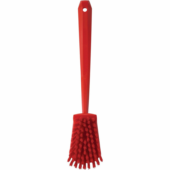 Vikan 41864 Hand-Held Hand Brush, Polypropylene, Polyester Bristle, 15-3/4", Red