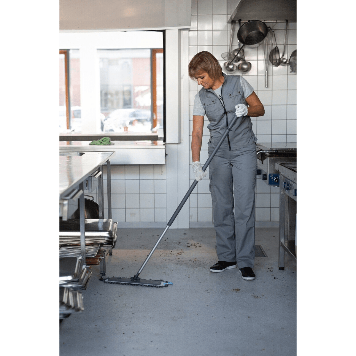 Vikan Aluminium Telescopic Handle Top Regulated Click Fit Easy Shine Kit 1730mm - Auto Rae-Chem