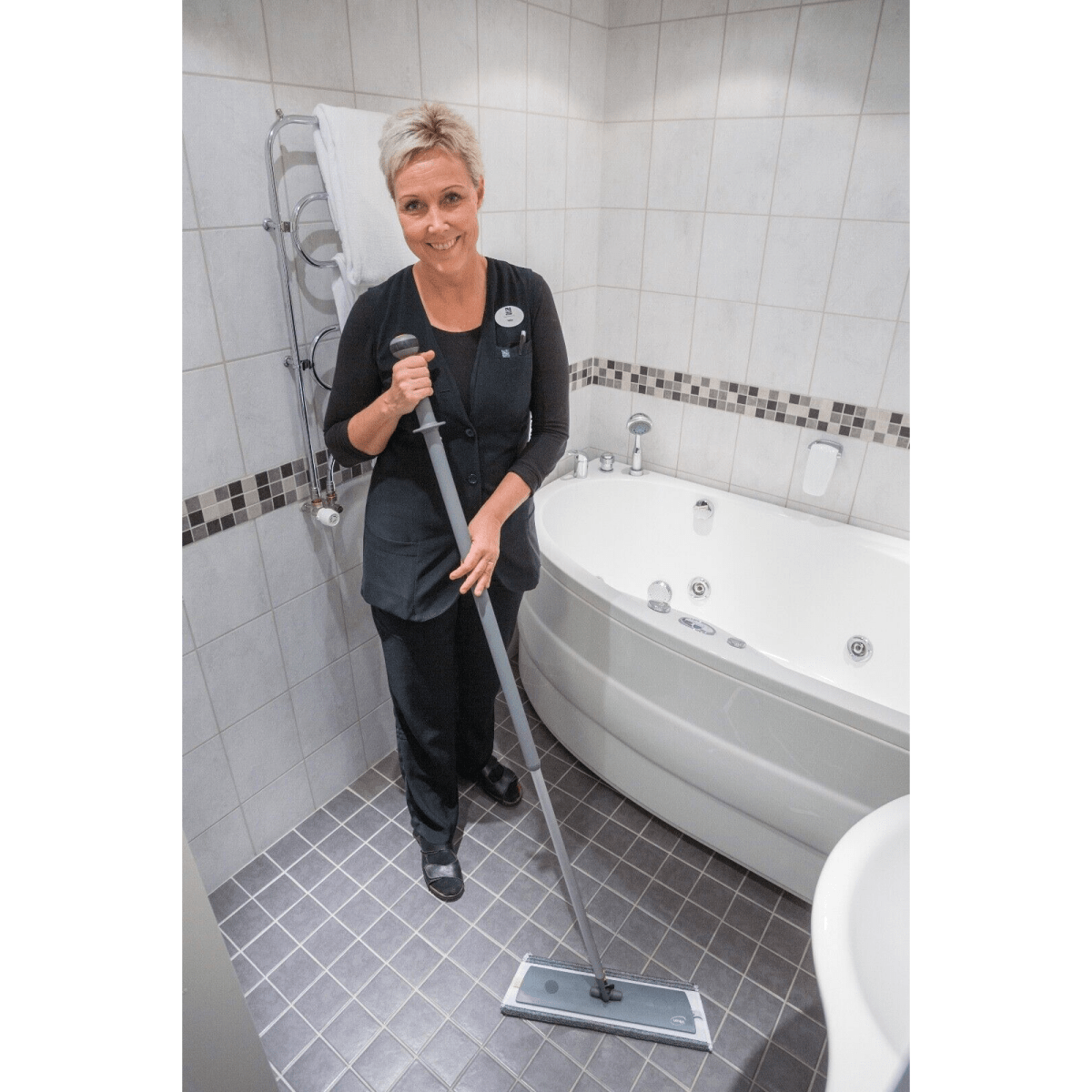 Vikan Aluminium Telescopic Handle Top Regulated Click Fit Easy Shine Kit 1730mm - Auto Rae-Chem