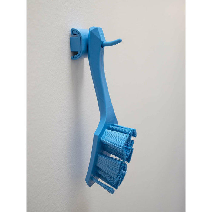 Hygienic Wall Bracket, Single Hook Module, Blue
