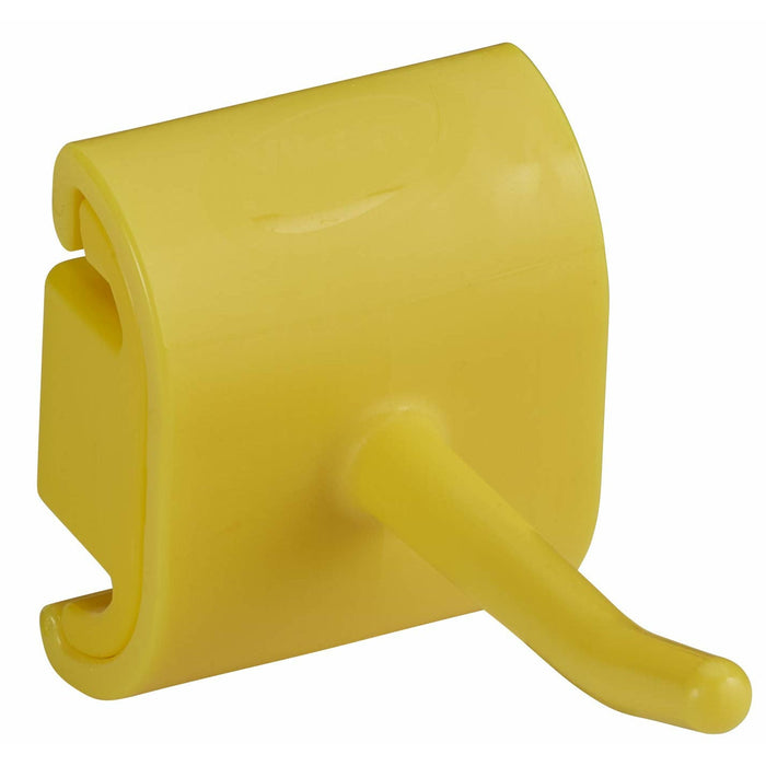 Hygienic Wall Bracket, Single Hook Module, Yellow