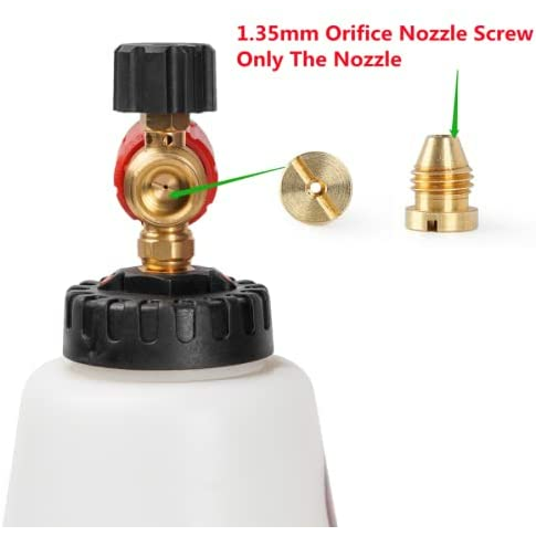MJJC 1.35mm Orifice Nozzle Screw for MJJC Foam Lance for 150Bar ~ 280Bar pressure washer (1pcs)