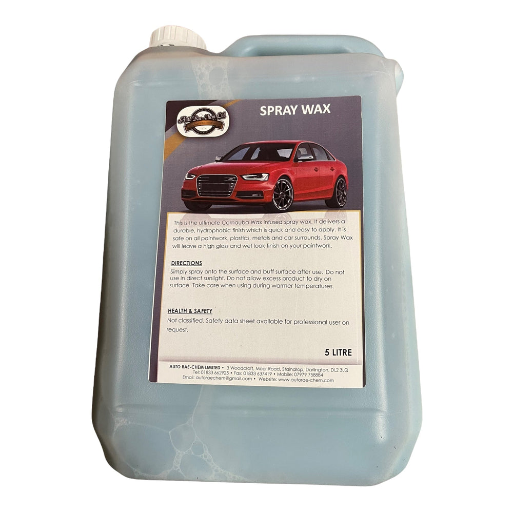 Ultimate Carnauba Hydrophobic Spray Wax 5L