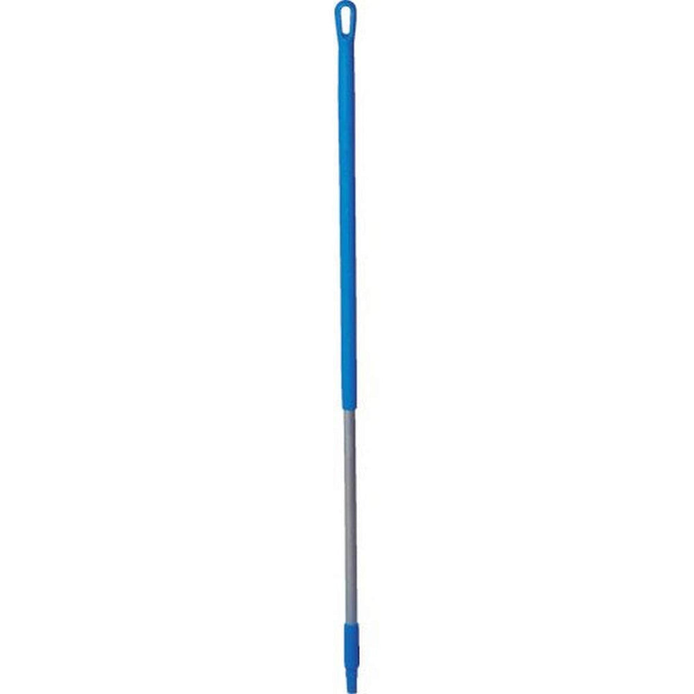 Vikan 29353 Aluminum Handle with Threaded Tip, 1-7/32" Diameter, 51", Blue