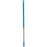 Vikan 29353 Aluminum Handle with Threaded Tip, 1-7/32" Diameter, 51", Blue