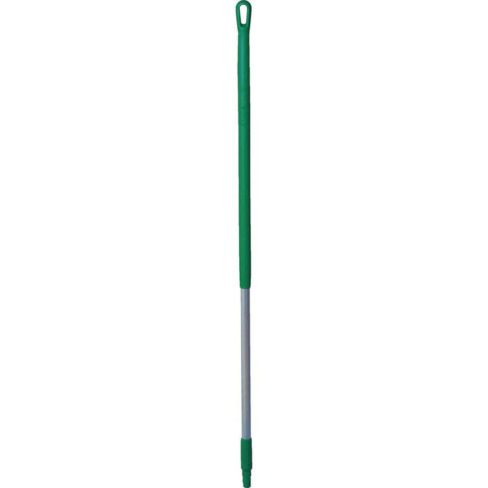 Vikan 29352 Aluminum Handle with Threaded Tip, 1-7/32" Diameter, 51", Green