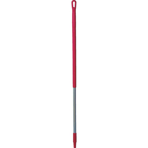 Vikan 29354 Aluminum Handle with Threaded Tip, 1-7/32" Diameter, 51", Red