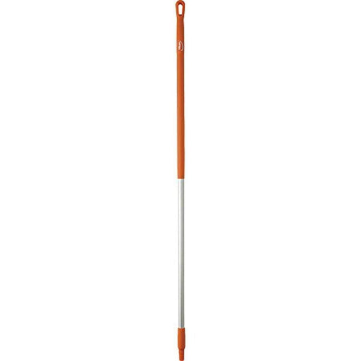 Vikan 29377 59" Aluminum Handle with Threaded Tip, 1-7/32" Diameter, Orange